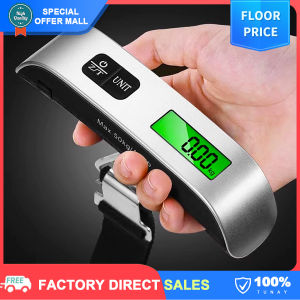 【50KG/110LB】Portable Scale Electronic Digital Luggage Scale for Travel Weighing Hanging Scales