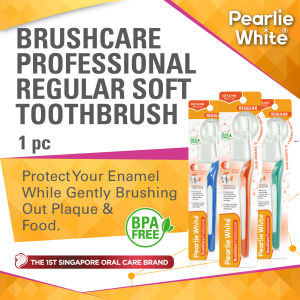 Pearlie White BrushCare Professional Regular Soft Toothbrush