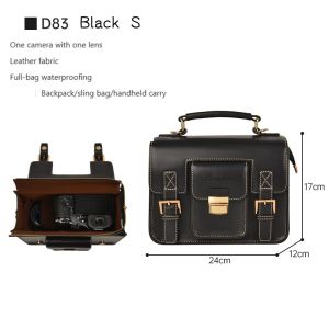 Cwatcun camera shoulder bag. Pocket camera case waterproof and retro for Canon Nikon SONY DSLRSmirrorless cameras and lenses2026