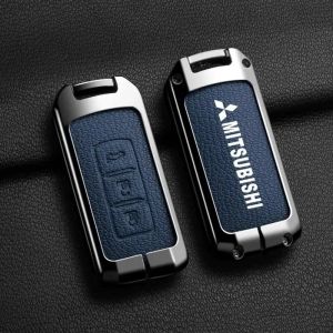 Zinc Alloy Key Case Keychain For Mitsubishi 2023Xpander Outlander Asx Pajero Eclipse Cross Montero Xpander Key Holder Key Fob Cover Protector Shell