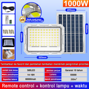 Lampu tenaga surya solar panel sepanjang tahun Kontrol Cahaya Cerdas tahan air IP67 0 Biaya listrik