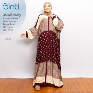 DRESS JUMBO LD 160 6XL XXXXXXL MANDA BAHAN RAYON By BINTI / GAMIS JUMBO TERBARU Muslim Wanita Pesta Lebaran Mewah Silk Dewasa Maxi Kondangan Simple Remaja Syari