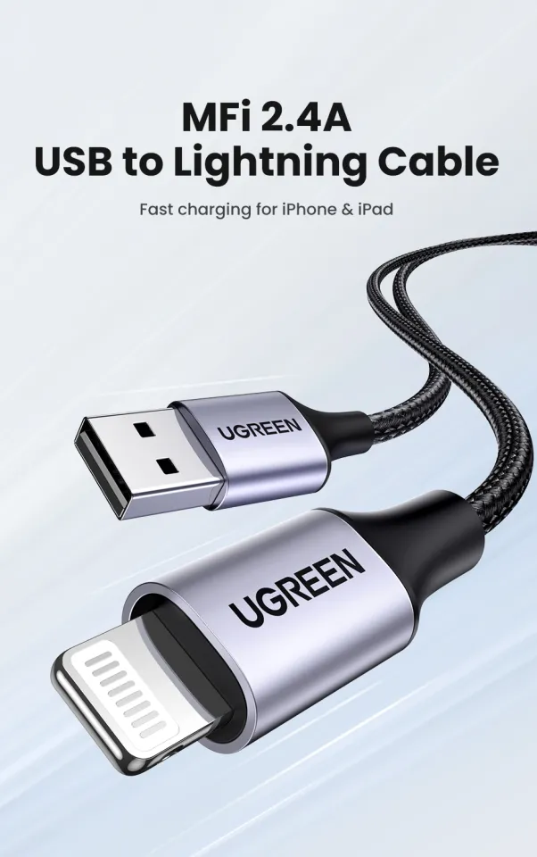 UGREEN MFI Lightning to USB Fast Charging Cable foriPhone 14 13