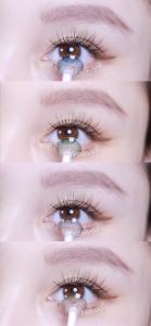 eyeshare 1 cặp stockholm kính áp tròng màu xanh tự nhiên 14.2mm 6 tháng 2 viên