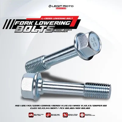 LEGITMOTO FORK LOWERING BOLTS FOR MIO AEROX NMAX SNIPER CLICK BEAT PCX ADV FRONT FORK BOLTS L-13055 FOR MOTORCYCLE 2PCS