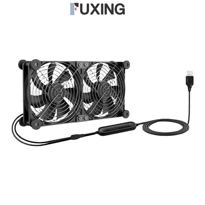 FUXING 12.72-22.13CFM Air Volume Adjustable Fan Router Fan 3-speed ...