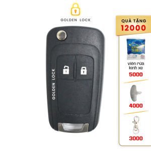 Vỏ chìa khóa chevrolet cruze orlando 2 nút dạng gập