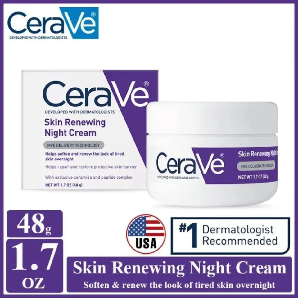 CeraVe Skin Renewing Night Cream with Peptides 48g | Lazada Singapore