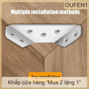 [COD] OUFEN1 10Pcs Phổ Đồ Nội Thất Góc Kết Nối Thép Không Gỉ Góc Brace Nhiệm Vụ Nặng Nề Góc Kệ Chân Đế Cho Gỗ