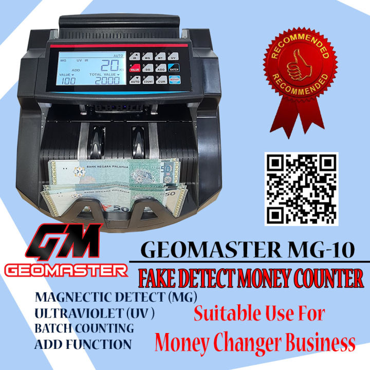 Local Geomaster MG -10 Money Counter Machine , Money Counter Notes ...