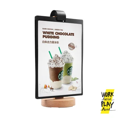 WHPH Shop ป้ายเมนู ป้ายตั้งโต๊ะ แบบเปิดได้ minimal คุณภาพงานส่งออก ขายบน amazon อเมริกาและยุโรป