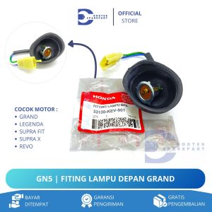 GN5 FITING LAMPU DEPAN GRAND / SUPRA X / SUPRA FIT NEW / REVO / LEGENDA / PITING / COP SOKET