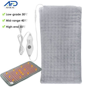 Afdeal Heating Pad Electric Heat Pad Blanket for Back Pain Physiotherapy Rechargeable Adjustable 3 Levels Temperature Washable Relief Neck Shoulder Muscles Pain