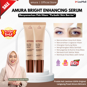 Amura Eye-See Peptide Serum dengan Cooling Tech Mencerahkan Area Mata Gelap - Mengencangkan Kantong Mata Mencerahkan Kantong Mata - Peptide Caffeine serta Cucumber Extract Untuk Memberikan Kesegaran Pada Area Mata dan Mengurangi Tampilan Kerutan