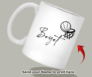 Personalized Ceramic Mug with Custom Name sold per piece - 1 side print only - Reusable and Washable - Ideal Gift Idea