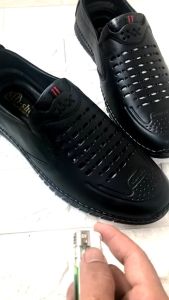 [FreeshipMAX] Giày lười nam da bò thật..đế cao su mềm..màu đen..mã LC03.. có lổ tản nhiệt.. mẫu mới nhất hiện nay