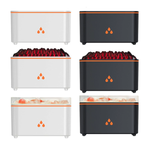 Portable Misting Humidifier USB Large Capacity Humidifier Realistic Flame Household Dormitory Bedroom Office Night Light