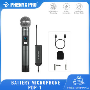 Phenyx Pro Có Thể Sạc Lại Pin Bộ micrô Không Dây micro cầm tay Duy Nhất Tốt Nhất Microphone Karaoke Nhà Thờ PDP-1