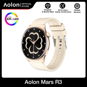 Aolon Mars R3 Smartwatch Amoled 46mm Connect to Strava | AOD Screen | Always On Display | 200+ Watch Face | 178+ Sport modes | Alloy Body Jam tangan pintar Pria Health Monitoring Tracker smart watch terbaru 2024 wanita original