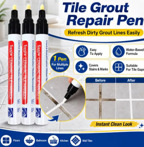 Tile Grout Pen Waterproof Mouldproof Ceramic Tile Render Seams Repair Marker Pen For Kitchen Bathroom Floor