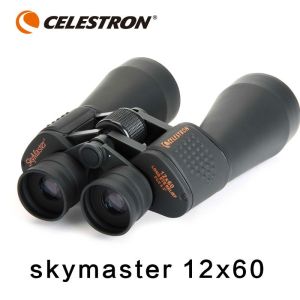 CELESTRON SkyMaster Series กล้องส่องทางไกลกำลังสูง 12X60 15X70 พอลออพติคอล BAK4 กล้องส่องทางไกลกลางแจ้งมุมกว้าง HD สูงคูณสามารถดูดวงจันทร์