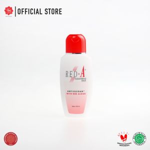 Red-A Cleansing Milk Anti Oksidan dengan Ekstrak Averrhoa & Alga Merah VIT A & E - 125 ml
