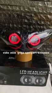 LAMPU DEPAN JUPITER Z NEW BURHAN DAYMAKER LED HITAM SMOKE