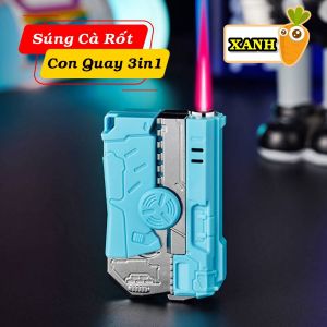 bật lửa khè con quay vô tri ( con quay cà rốt ) 3in1 - xài gas
