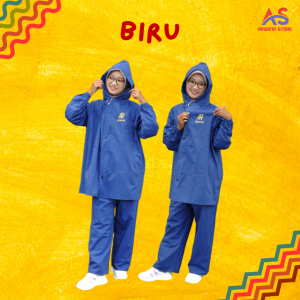 Jas Hujan Arwana - Pria Wanita Bahan PVC Tebal Elastis Awet