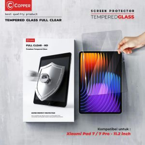 COPPER  Xiaomi Pad 7/ 7 Pro - Tempered Glass Antigores Layar Tablet Full Clear Premium
