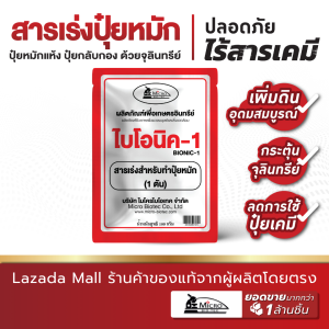 Bionic ไบโอนิค ( พด.1 ) 100 กรัม สารเร่ง 1 เร่งทำปุ๋ยหมัก จุลินทรีย์ทำปุ๋ยหมัก ย่อยใบไม้ ปุ๋ยกลับกอง ปุ๋ยแห้ง ปุ๋ยตั้งกอง จุลินทรีย์บำรุงดิน