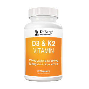 10000IU Vitamin D3 + 100mcg Vitamin K2 Capsules for Immune Support and Calcium Absorption Dietary Supplement Bone and Heart Health Support 120 Capsules/Bottle