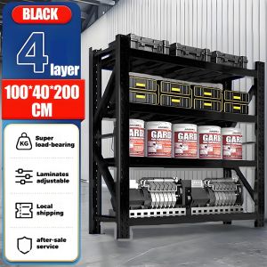 Storage Shelves Multi-Layer Shelves Home Storage Shelves Super Strong Load-Bearing Express Supermarket Heavy Cargo Shelves