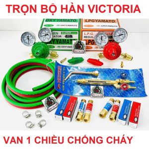 Trọn Bộ Đèn Hàn Gió Đá Victoria Có Van 1 Chiều Chống Cháy Nổ Ngược