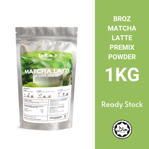 BROZ Matcha Latte Premix Powder / Matcha Latte Ice Blended / Serbuk Ice Blended / Serbuk Pra Campur - 1KG