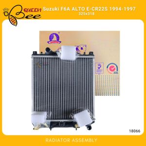 QUEENBEE 18066 Suzuki ALTO E-CR22S F6A 1994-1997 Radiator Assembly A/T PA26 1ROW (Polar)