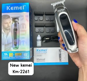 Alat Cukur Rambut Elektrik Kemei 2261 Body Metal New Kemei Mesin Cukur