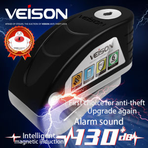 VEISON Key Press Lock Shell Disc Brake Lock Automotive Motorcycle Safety Lock Motorcycle Veison Lock Anti Theft Disc Brake Ultra-high Strength Sturdy Disk Protect 2 Colors