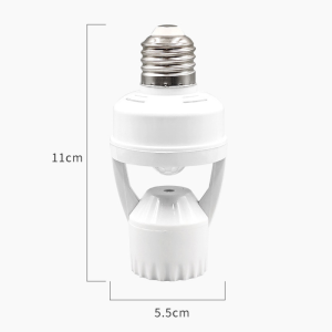 360 Degrees Human Induction Motion Sensor Night Lamp Socket Base E27 Automatic Switch Light Infrared Sensor Lamp Holder Adapter Convert