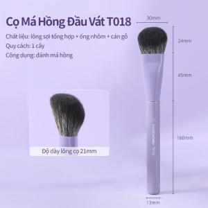 【Mua 1 tặng 2】GUOXIAONIU Cọ Má Hồng Đầu Vát T018 1 Cây Tán Má Hồng Dạng Kem Và Phấn Lên Màu Tự Nhiên Tạo Hiệu Ứng Khuôn Mặt Dốc Che Khuyết Điểm Nhẹ Dễ Dùng Cho Người Mới Bắt Đầu