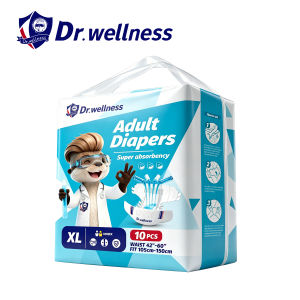 Dr Wellness Adult Tape Diaper Ultra Absorbent Breathable Soft Leakproof Disposable Diaper Premium Daily Use Ready Stock Malaysia