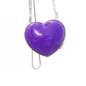 R3LRW0X PU Love Shape Crossbody Bag Large Capacity Snake Bone Chain Box Shoulder Bag Retro Shoulder Bag Lipstick Bag Party