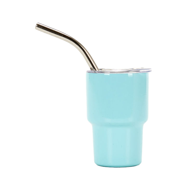 rego001 Stainless Steel Water Cup with Straw Detachable Straw Water Cup Stainless Steel Cup with