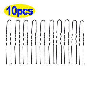 100Pcs Waved Black Hair Clips Invisible U-Shaped Bobby Pins Women Hairpin Hairstyle Styling Hair Grips Barrette Hair Accessories