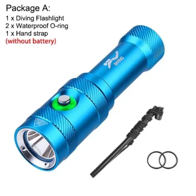 Asafee mini flash light pressure resistance under deep water rechargeable battery battery not included AF15D IPX8 diving