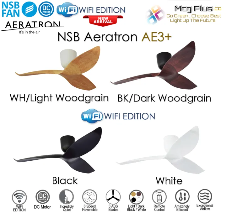 NSB Aeratron AE3+ NEW WIFI EDITION 6 Speed Reversible Remote Control DC ...