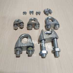PERBIJI KLEM SLING CLAMP SELING BERBAGAI UKURAN PILIH YA WIRE ROPE WIREROPE