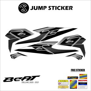 Stiker Striping Beat Deluxe 2020 - 2021 grafis variasi 004 ABU