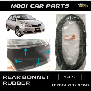 ModiCarparts Toyota Vios NCP42 Rear Bonnet Rubber (ICHIKAWA) Getah Bonet Belakang Weatherstrip Trunk Boot Lid