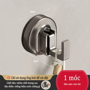 Móc treo phòng tắm móc treo quần áo gắn tường lắp đặt cốc hút chân không có thể tháo rời và tái sử dụng